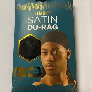 Titan Satin Du-Rag in Black and Gold